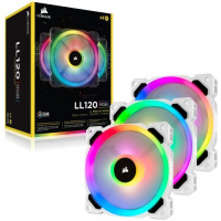 Corsair LL120 RGB 120mm Dual Light Loop White